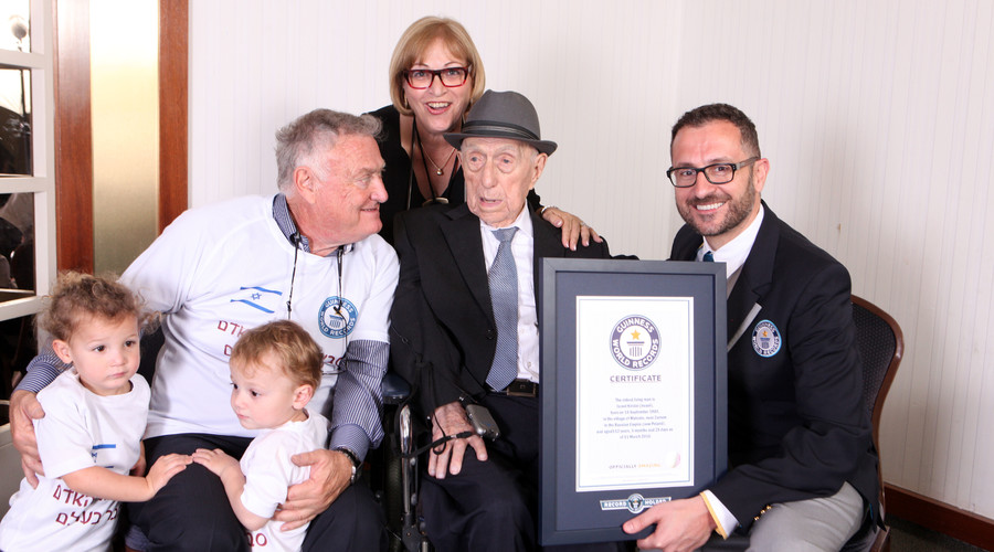 ‘I don’t know the secret’: Holocaust survivor named ‘world’s oldest living man’