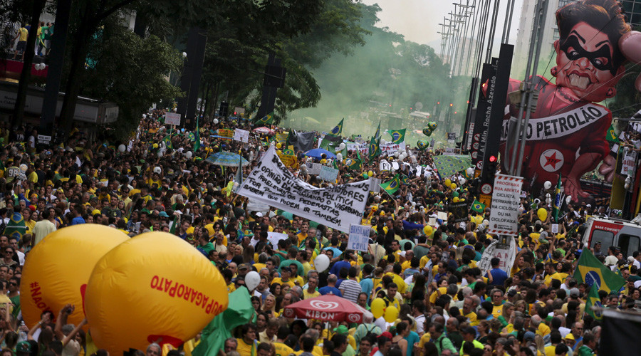 3mn People Take To Streets In Brazils Biggest Ever Anti Govt Protest — Rt News