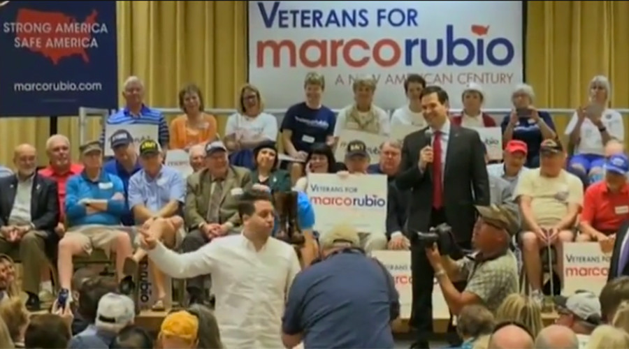 ‘We don’t beat up our hecklers’: Rubio shows Trump how to handle protesters (VIDEO)