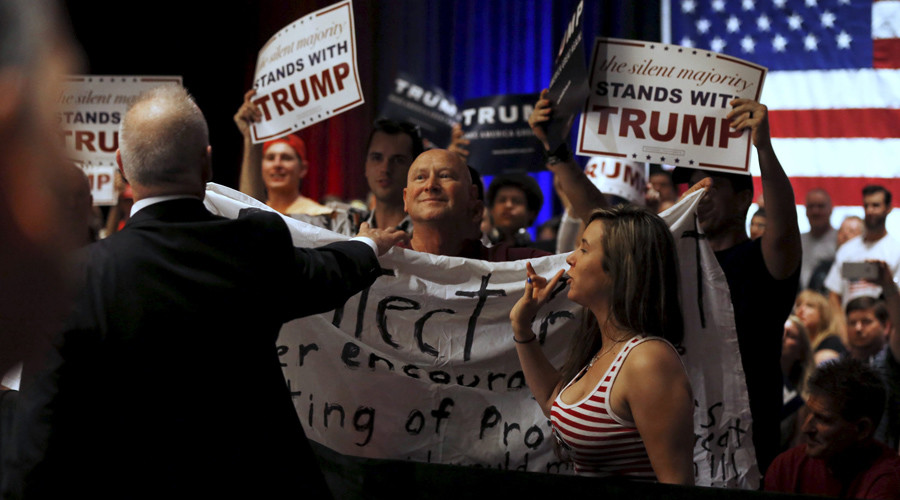 ‘There’s no violence, nobody’s been hurt’: Donald Trump on his rallies