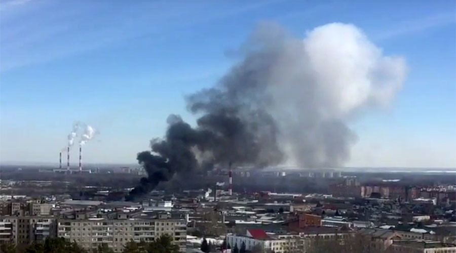 Fireworks warehouse goes ‘boom’, ablaze in southern Russia (PHOTOS, VIDEOS)