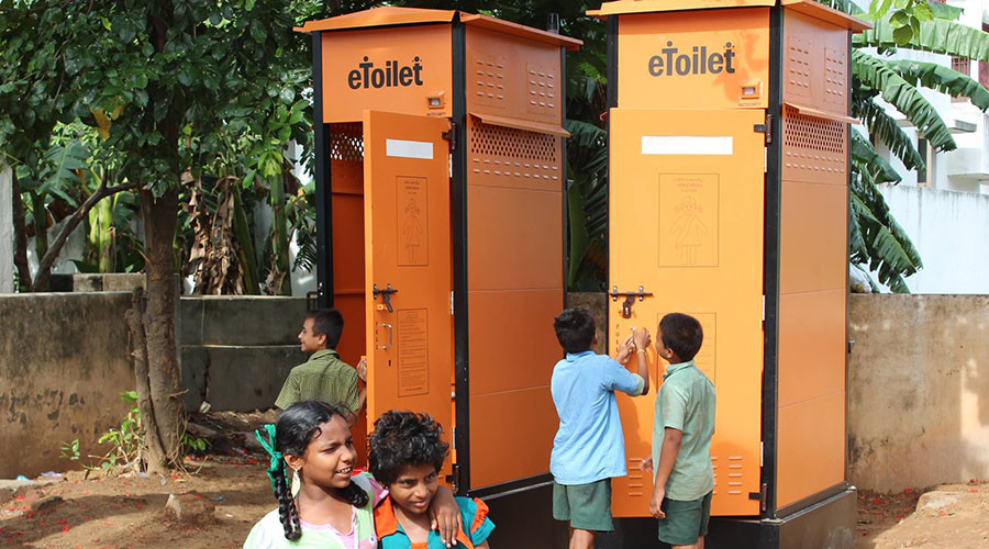 World's 1st eToilet turns poo & pee into power & water