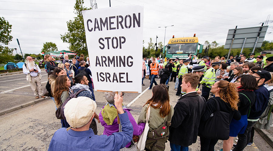 ‘Merchants of mega death’: Protesters take aim at arms networking fair in Cardiff