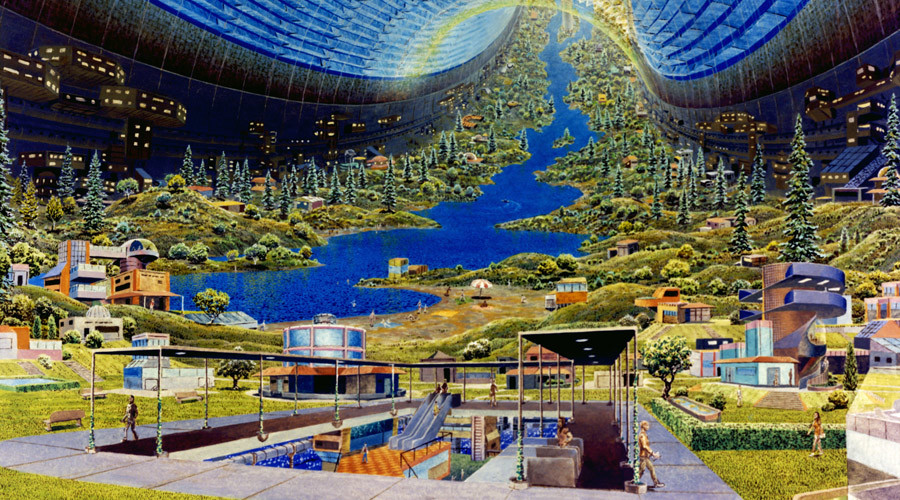 To Infinity: How NASA envisioned life aboard giant spaceships back in 1970s (PICTURES)