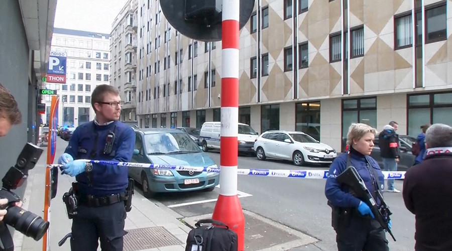 Blast heard in Brussels street where EU institutions are located was controlled – police