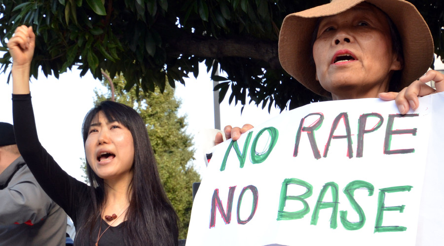 Thousands protest alleged rape by US Marine in Japan’s Okinawa