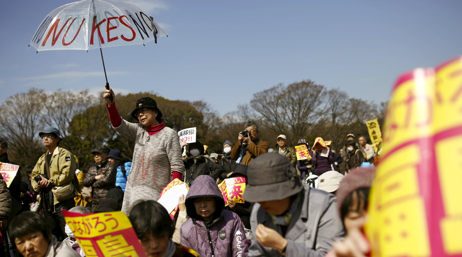 Over 30K people protest Japanese PM’s plan to restart nuclear reactors (VIDEO)