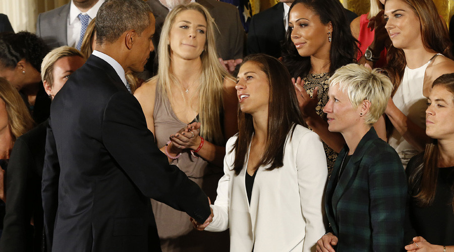 Top US female soccer stars file wage discrimination complaint against USSF