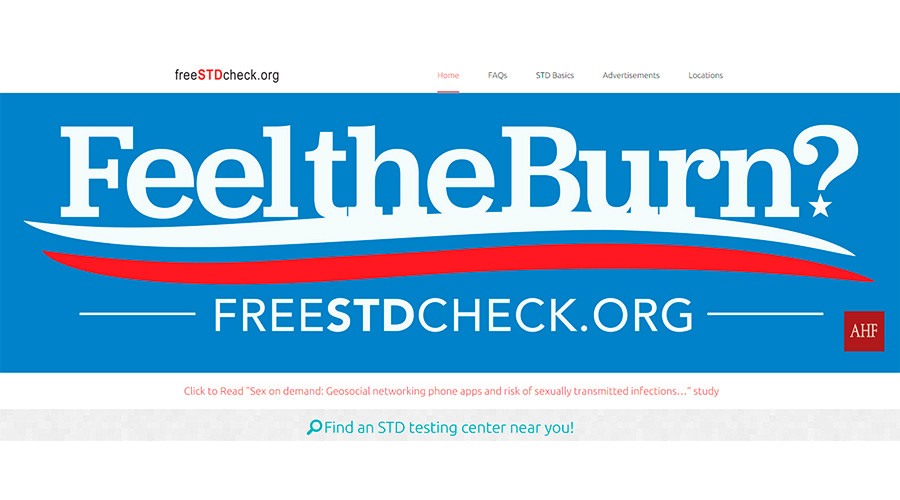 'Feel the burn?': Billboard co-opts Sanders slogan to promote STD clinic
