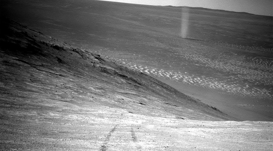 Eerie Image Of Martian ‘dust Devil’ Captured By NASA’s Opportunity ...