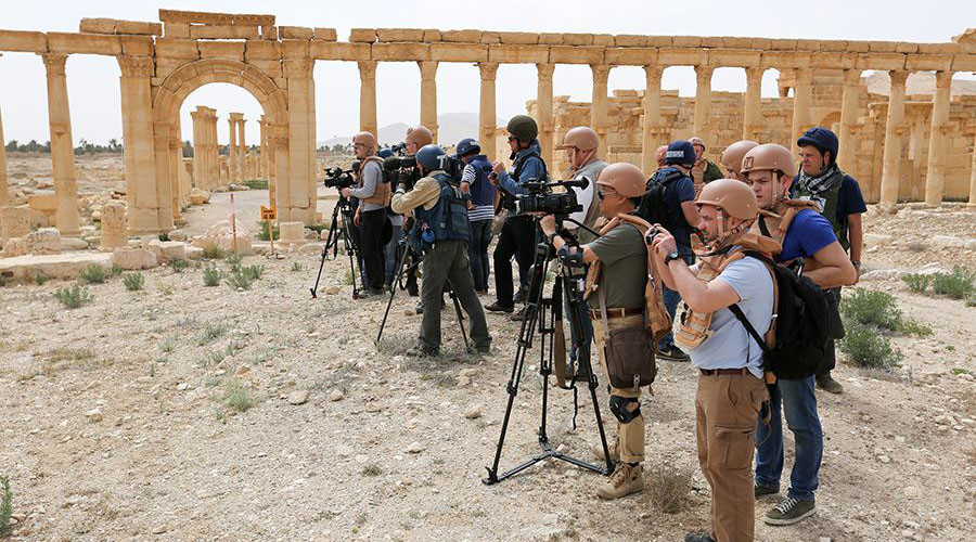 US reporters ignore first journalist tour of liberated Palmyra organized by Russian military – MoD