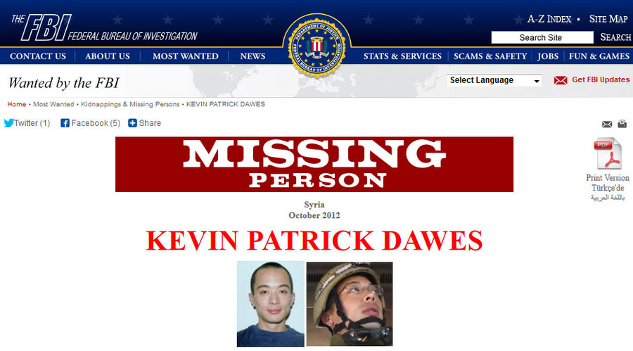 American photographer missing since 2012 released by Syrian government