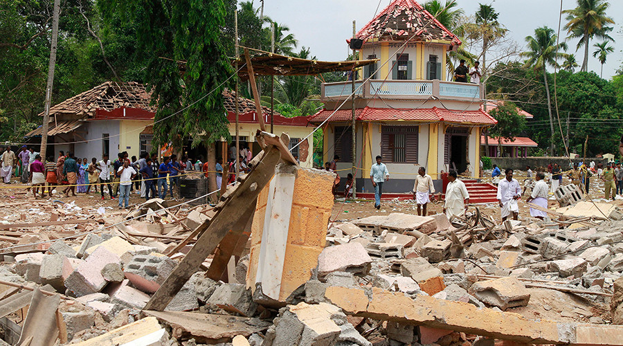 Over 100 dead in temple fire in South India after firecrackers cause ‘massive blast’ (VIDEO)