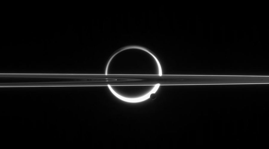Rings of fire: Saturn’s moons split in awesome Cassini image (PHOTOS)