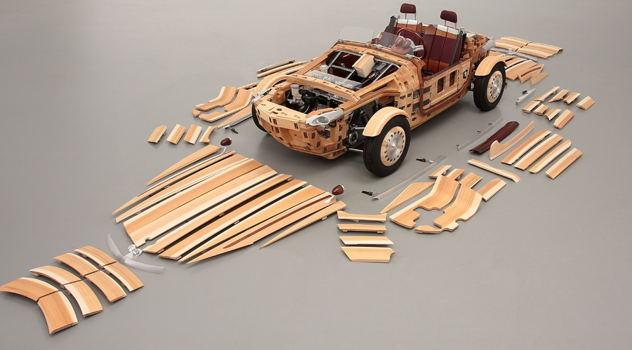 Toyota’s wooden ‘concept’ roadster built for time, not speed (VIDEO)
