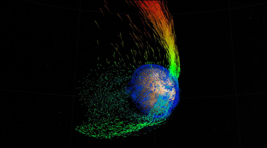 NASA: Martian atmosphere stripped by extreme solar wind erosion (VIDEO)
