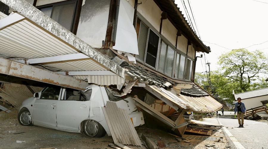 Strongest since Fukushima: Shocking aftermath of deadly quake in Japan ...