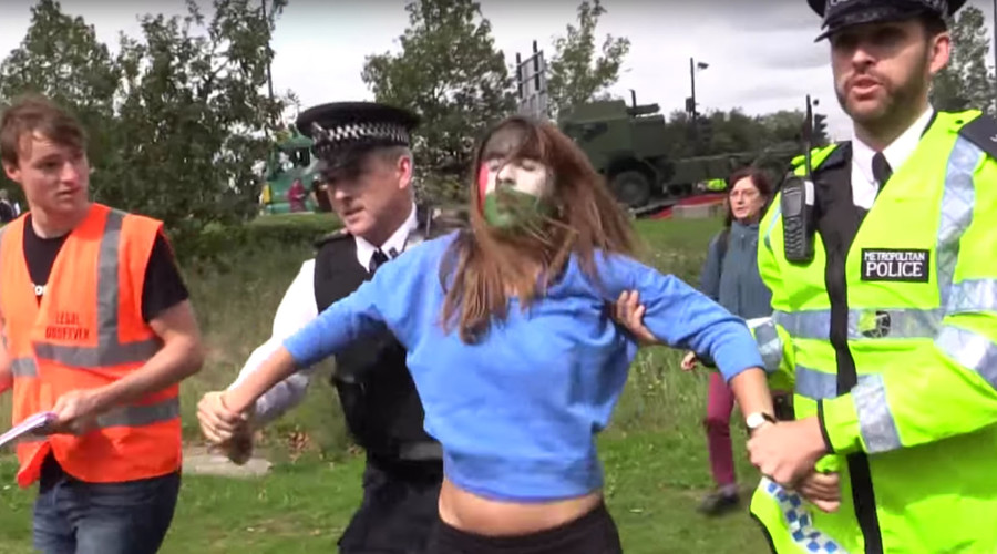 Activists were preventing war crimes by blockading world’s biggest arms fair – judge