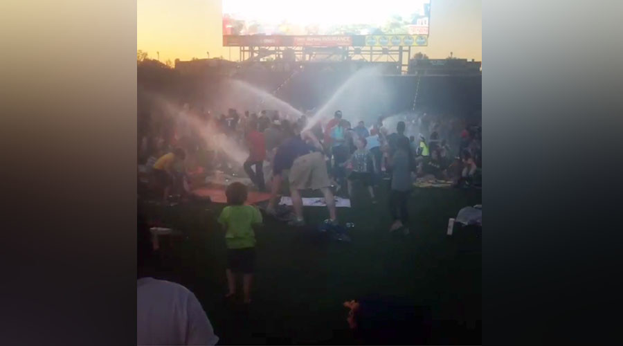 Automatic sprinklers accidentally drench movie goers at water tax-funded Tennessee stadium (VIDEO)