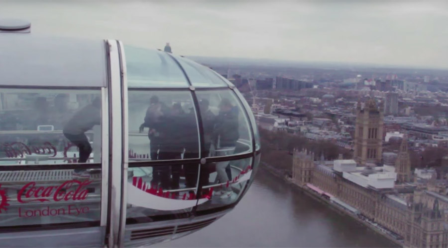 Talk about getting high! Cannabis activists ‘hot-box’ a pod on the London Eye (VIDEO)