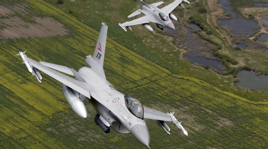 Norwegian F16 jet mistakenly shoots up control tower with officers inside