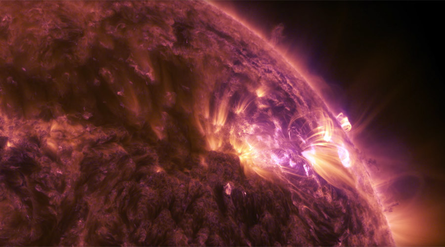 Spectacular views of solar flare released by NASA (VIDEO)