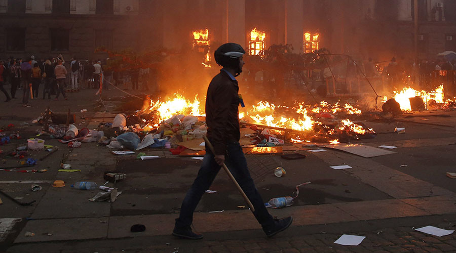 Russia urges UN to investigate 2014 Odessa massacre in which 48 people burned to death