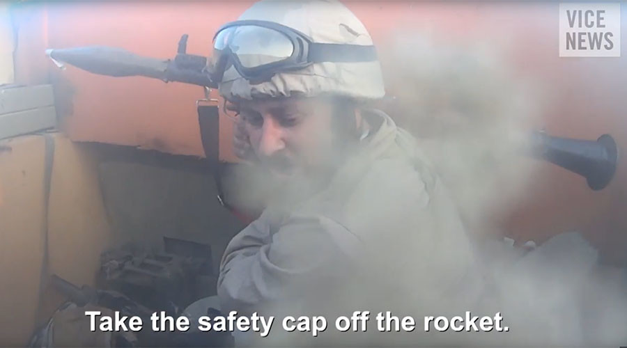 ISIS helmet death cam: Terrorist records own death in chaotic & amateurish battle with Kurds