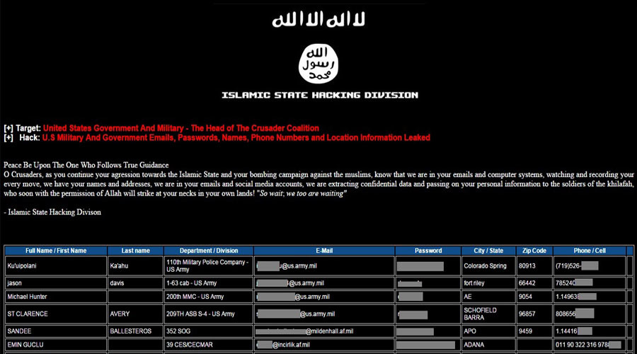 ISIS hackers claim to have ‘infiltrated’ Britain through defense ministry mole