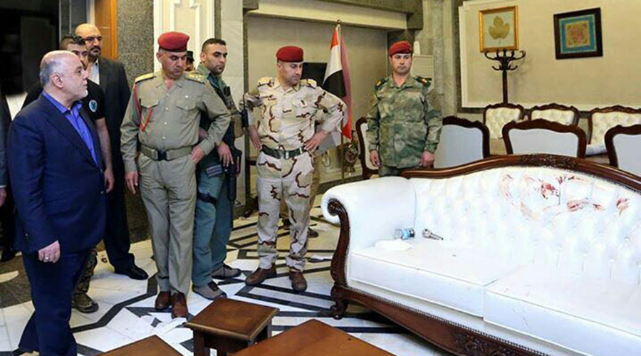 Iraqis rip into Prime Minister Abadi’s reaction to stained white sofa following protest
