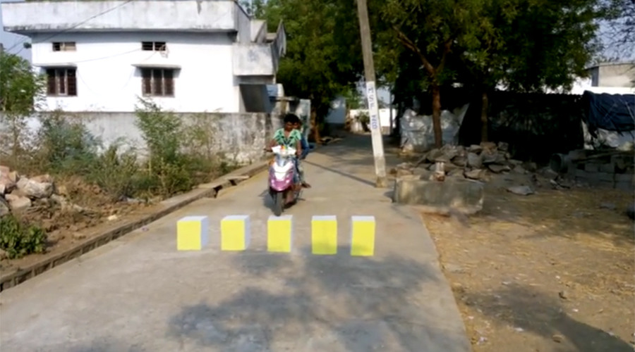 ‘3D’ zebra crossings are tricking Indian drivers to stop them speeding – and the idea is catching on