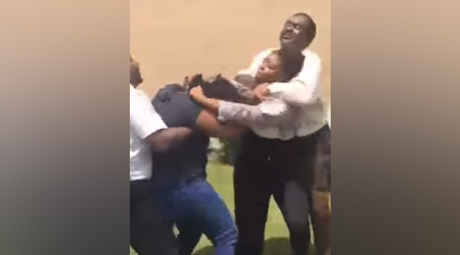 ‘She out!’: High school staffer puts 15yo girl in chokehold, faces probe (VIDEO)