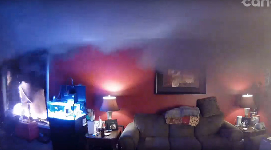 Owners watch their home devoured by Alberta inferno via live webcam (VIDEO)
