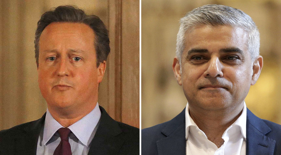 New London Mayor Sadiq Khan accuses Cameron & Goldsmith of ‘Trump’ tactics