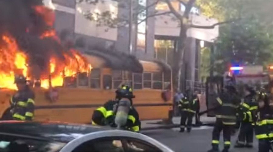 11-year-old facing hate crime charges for burning bus