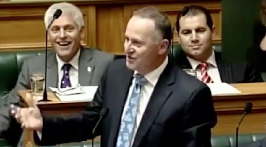 Panama ejection: New Zealand PM shouts over speaker, gets thrown out of parliament (VIDEO)