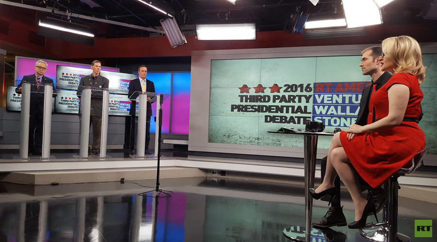 Against ‘government at gunpoint’: Libertarian candidates debate on RT America