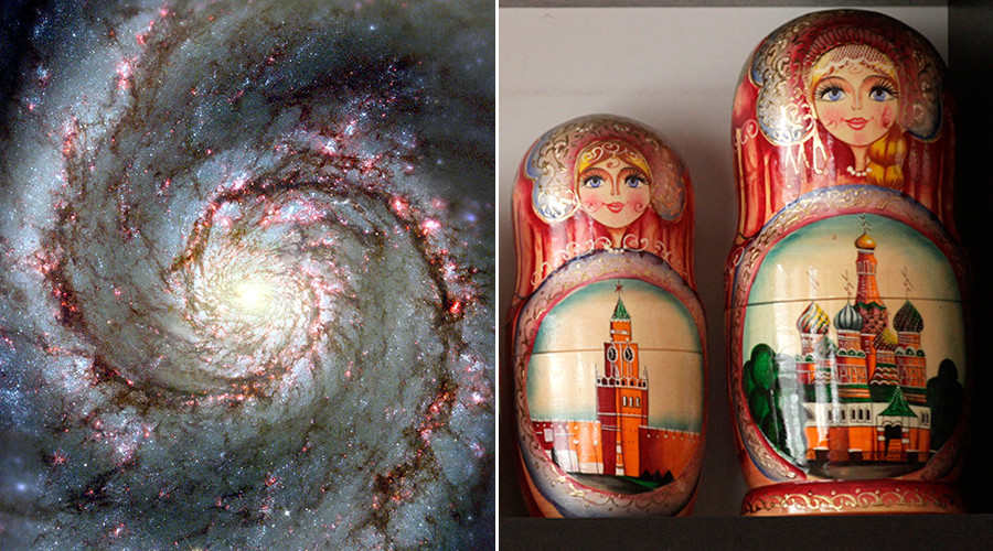 'Russian Doll Cluster': Measuring the expansion of the universe