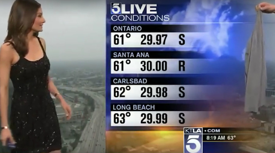 ‘Why not just give her a burka?’ Weather woman dress ‘shaming’ causes storm online (VIDEO)