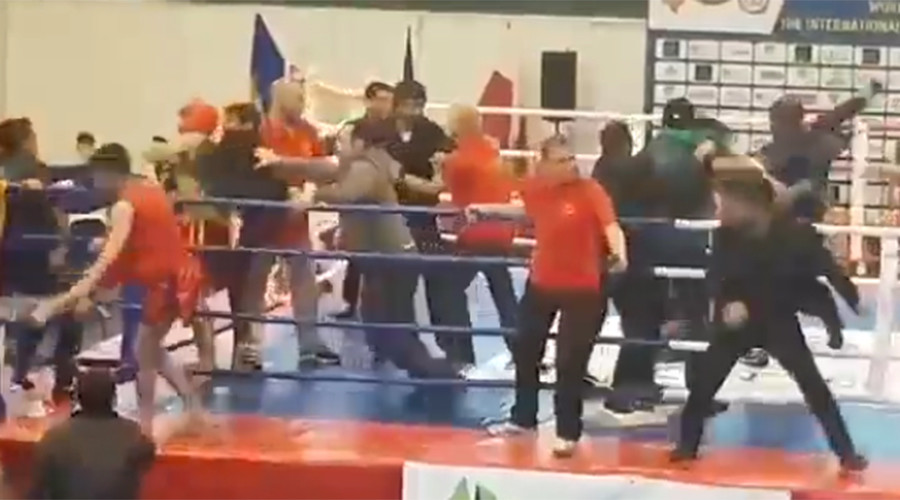 Huge all-in brawl at Armenian-Azerbaijani Kung Fu fight (VIDEO)