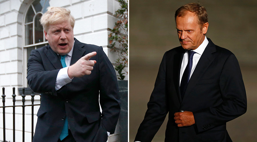 EU’s Tusk brands Boris Johnson’s Hitler comparison ‘dangerous & absurd’