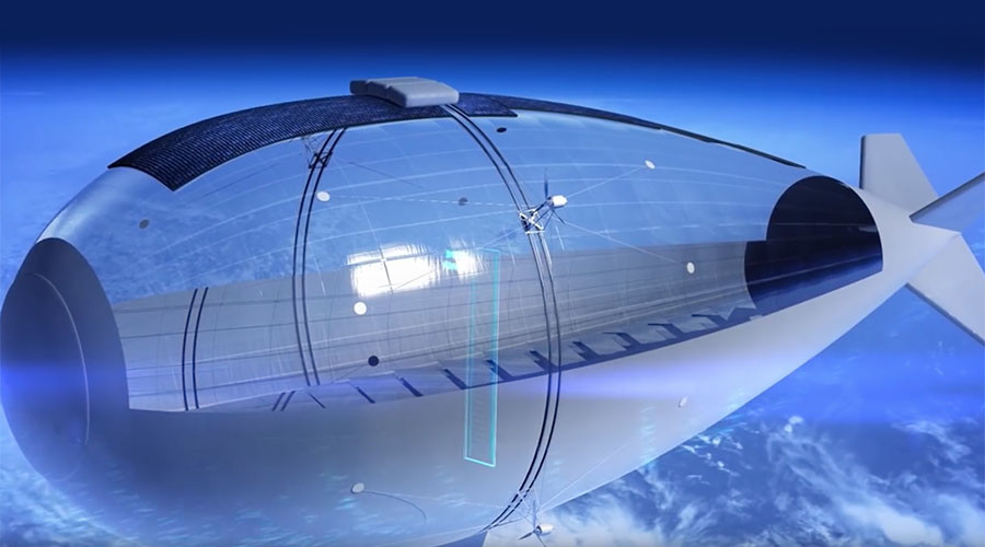 Solar surveillance: Airship designed for stratospheric snooping enters development stage (VIDEO)