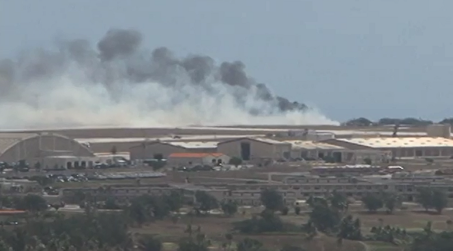 ‘Does not appear to be an attack’: B-52 bomber crashes in Guam, crew make it out alive (VIDEO)