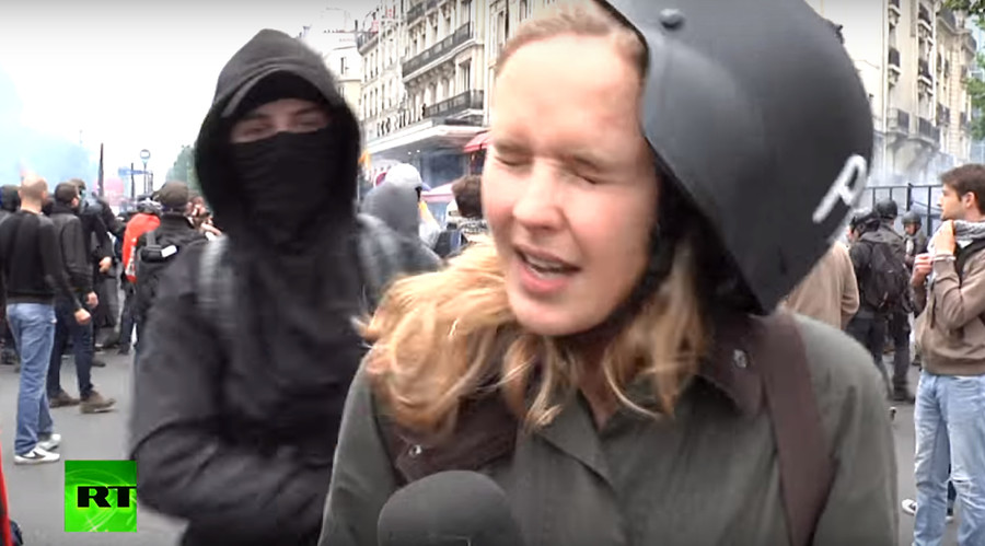 ‘They were looking for trouble’: RT journalist describes being assaulted during Paris demo