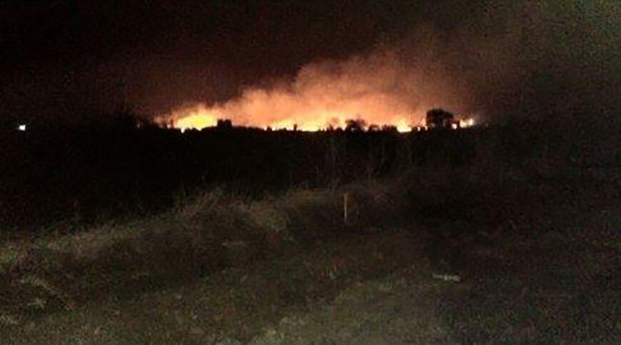 Dozens feared dead or injured in huge ammo depot blast & fire in western India