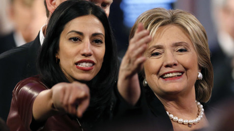 Huma Abedin, aide to Democratic U.S. presidential candidate and former Secretary of State Hillary Clinton. © Jim Young