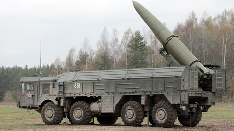 Iskander high-precision missile system in place during military exercises. © Alexei Danichev