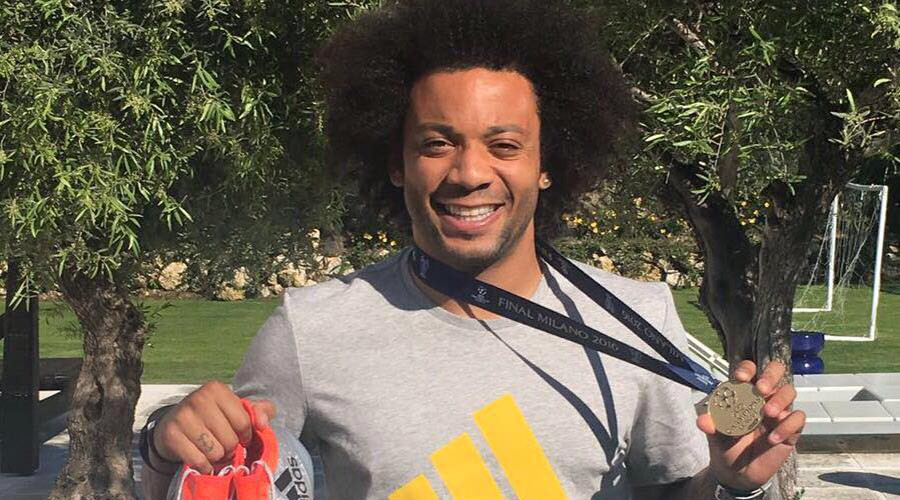 Real Madrid star Marcelo gives away Champions League medal on Facebook