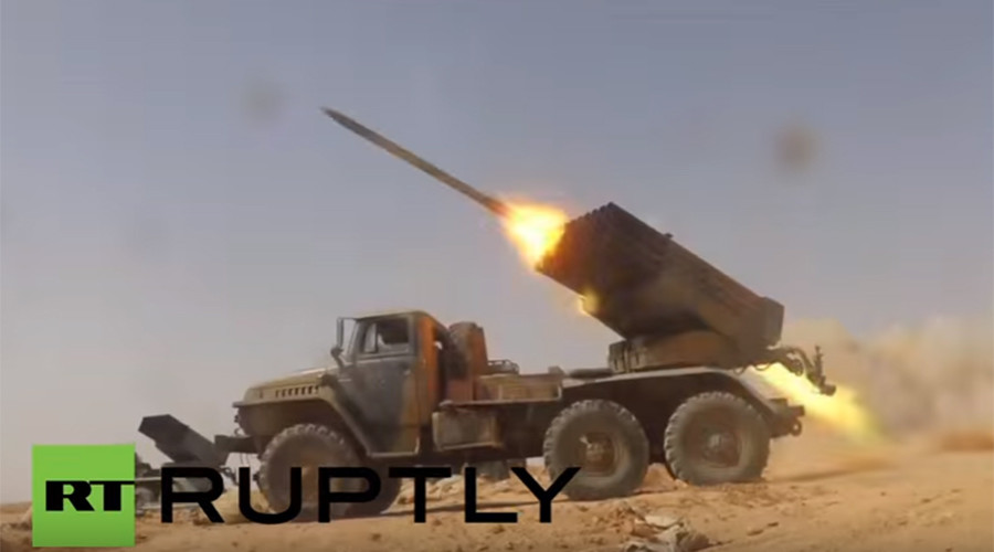 Drone VIDEO shows Syrian Army advance in ISIS-held Raqqa province
