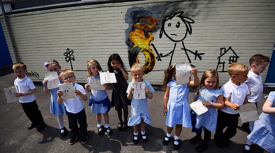 Banksy art appears on wall of UK school with surprise ‘thanks’ letter